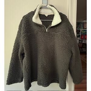 Plush Gray Pullover Womens M/L